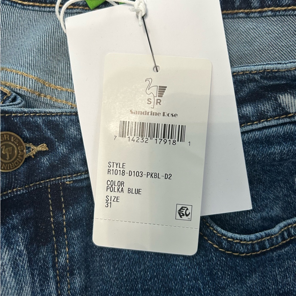 Free People x Sandrine Rose - NWT Polka Dot Skinny Jeans - Picture 8 of 12